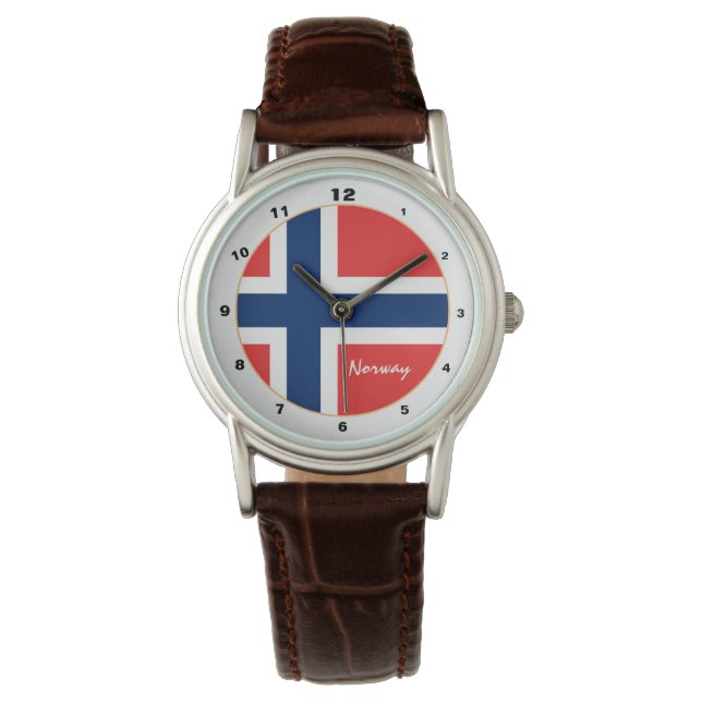 Montre Drapeau norvégien classique & mode norvégienne / d (devant)