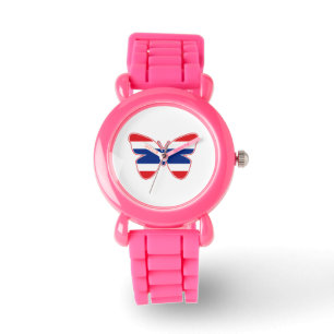 Montre Drapeau papillon thaïlandais