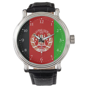 Montre Drapeau patriotique de l'Afghanistan
