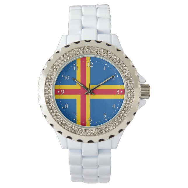 Montre Drapeau patriotique des îles Åland (devant)
