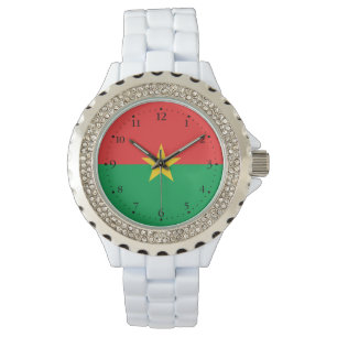 Montre Drapeau patriotique du Burkina Faso