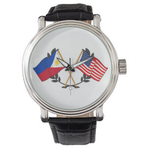 Montre Drapeau philippin américain Patrimoine philippin V