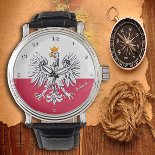 Montre Drapeau Polonais, Aigle, Pologne mode / spo