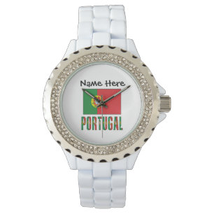 Montre Drapeau portugais personnalisé 