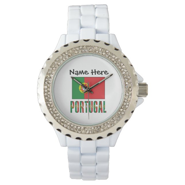 Montre Drapeau portugais personnalisé  (devant)