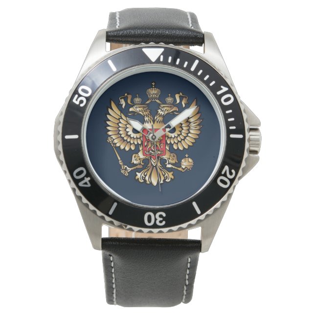 Montre Drapeau russe Aigle impérial Russie orthodoxe (devant)