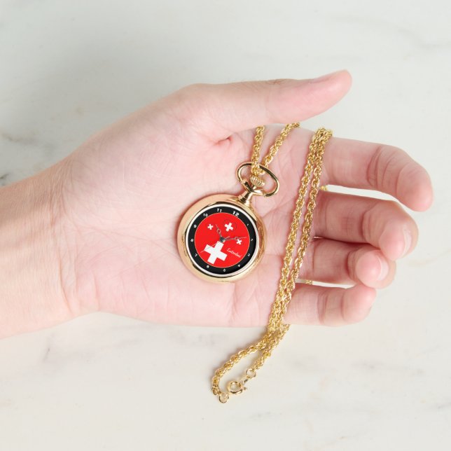 Montre Drapeau Suisse & patriotes de la mode Suisse / Amo (main)