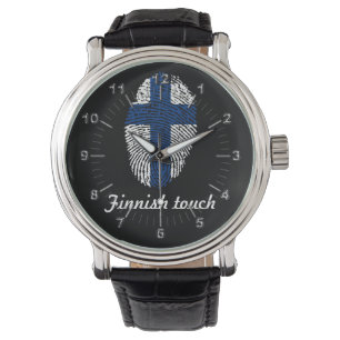 Montre Drapeau tactile finlandais
