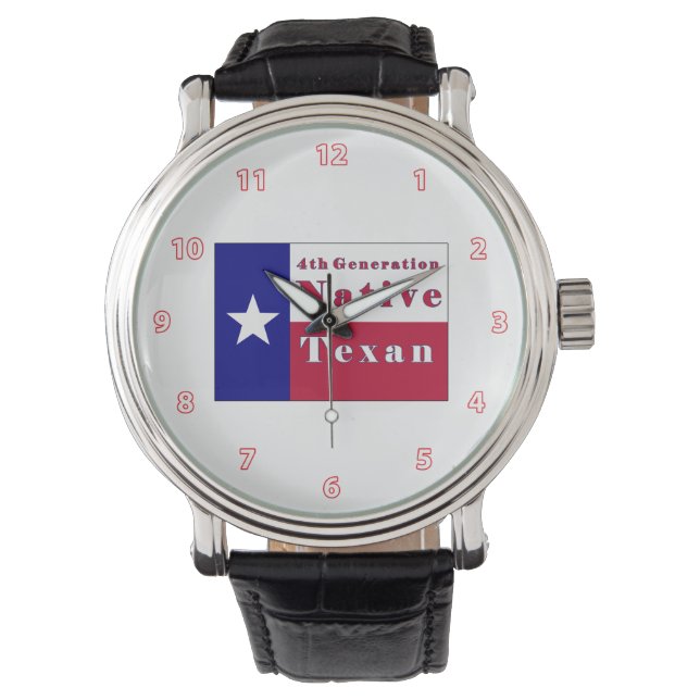 Montre Drapeau texan natif de 4e génération (devant)