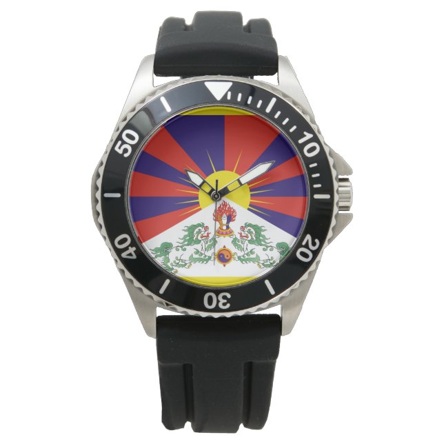 Montre Drapeau Tibétain (devant)