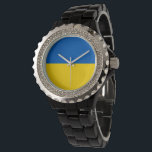 Montre Drapeau ukrainien<br><div class="desc">Un cadeau idéal pour tous ceux qui sont patriotes de leur pays !</div>