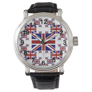 Montre Drapeau Union Jack du Royaume-Uni dans les calques