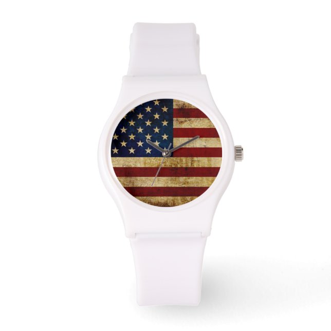 Montre Drapeau USA / Grunge (Recto)