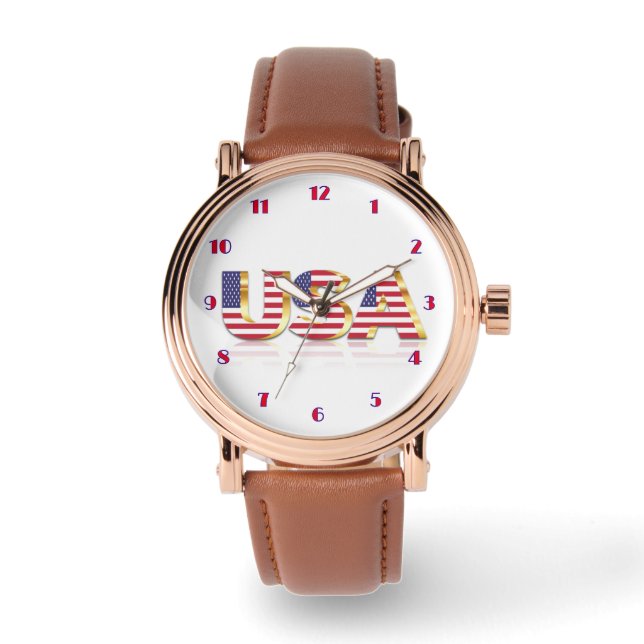 Montre Drapeau USA Patriotique (Recto)