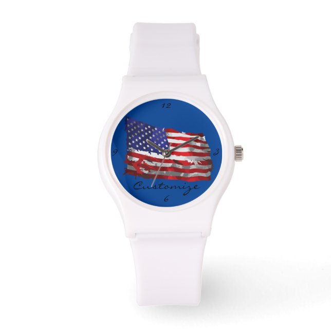 Montre Drapeau vintage américain Thunder_Cove (Recto)