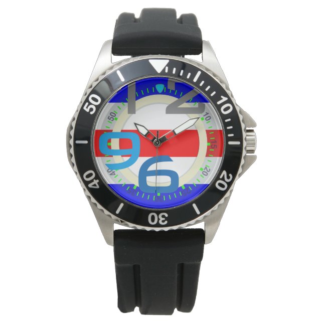 Montre Drapeaux marins Alphabet Lettre C Charlie (devant)