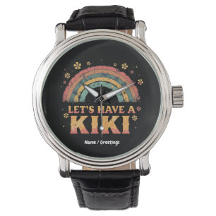 Montre Drôle "Ayons un Kiki" LGBT Trans Genre Rétro