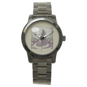 Montre drôle de faucheur coincé au milieu