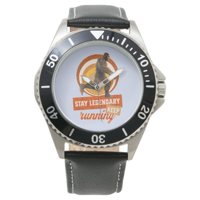 Montre Drôle de motivation de course de Bigfoot (devant)