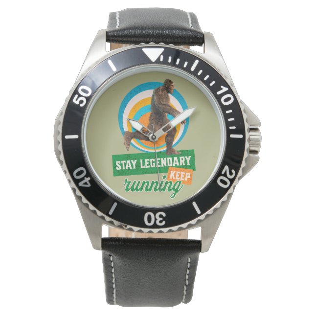 Montre Drôle de motivation de course de Bigfoot (devant)