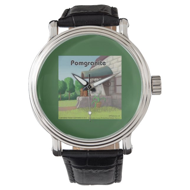 Montre drôle de Poméranie sur Granite (PomGranite) (devant)