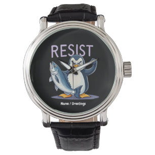 Montre Drôle de résister à la protestation des pingouins