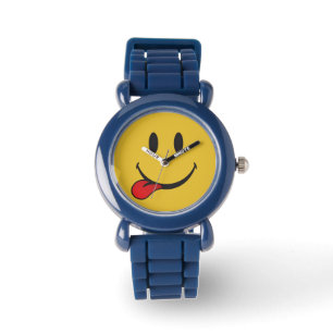 Montre Drôle et mignon Sticking hors langue Emoji