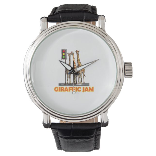 Montre Drôle Jam de la Giraffe de Pun (devant)
