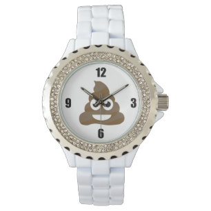 Montre Drôle mignon Poop Emoji