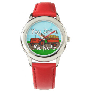 Montre Drôle Tu Me Conduis Des Nuts Pun Écureuil