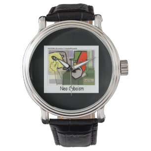 Montre drôle unisexe Cubisme Castro (NéoCubIsme)