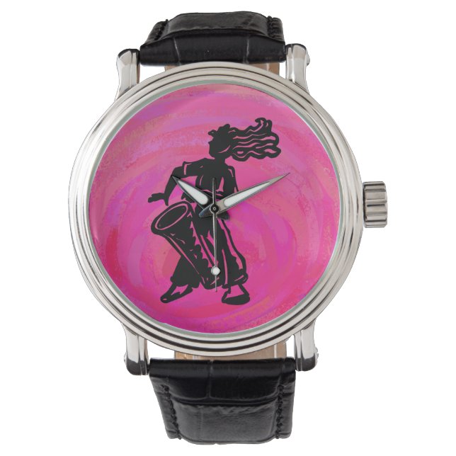 Montre Drum Boogie Nights New York Hot Pink (devant)