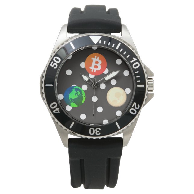 Montre du concepteur de système solaire Bitcoin (devant)
