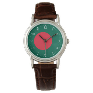 Montre du drapeau patriotique bangladais