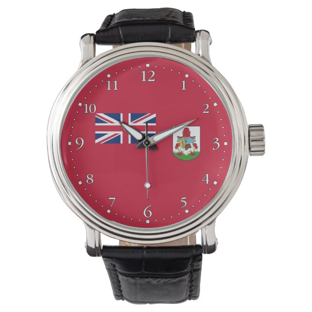 Montre du drapeau patriotique des Bermudes (devant)