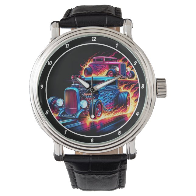 Montre Dual Hot Rods, Fiery Speed  (devant)