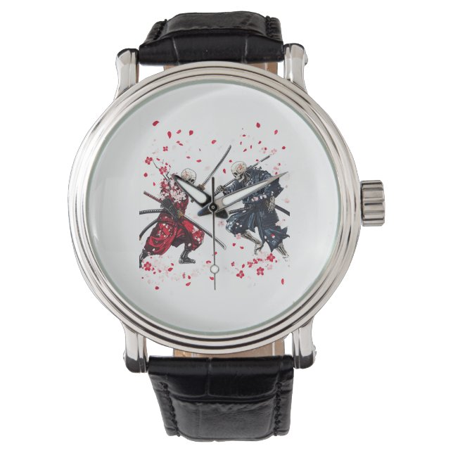 Montre Duel de samouraï crâne (devant)