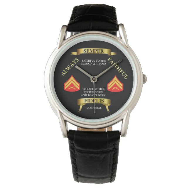 MONTRE E-4 FIDELIS SEMPER / TOUJOURS FIDÈLES (devant)