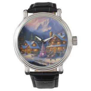 Montre E thème de Noël