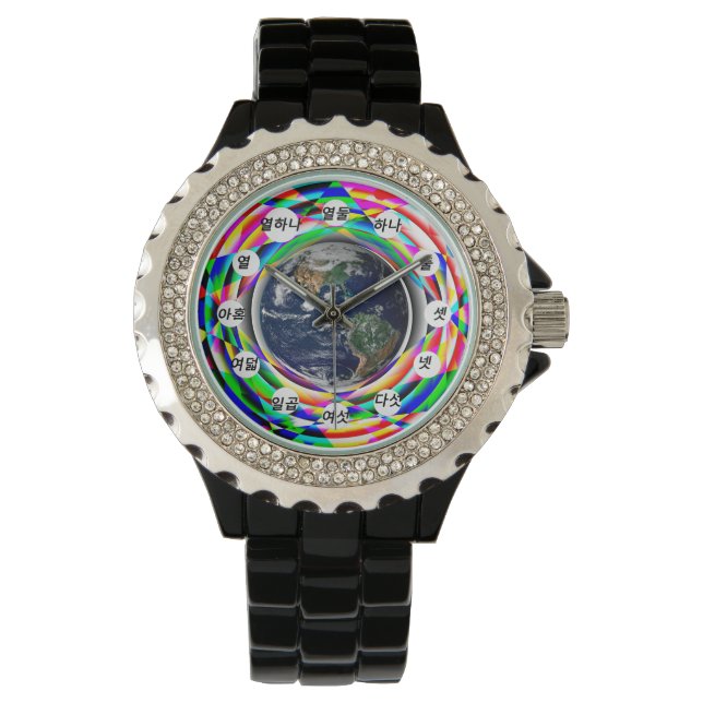 Montre Earth Vibes (Visage coréen) par Kenneth Yoncich (devant)