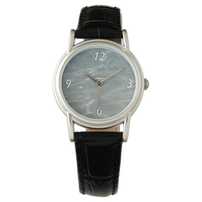 Montre Eau des Caraïbes Bleu Abstrait Nature (devant)