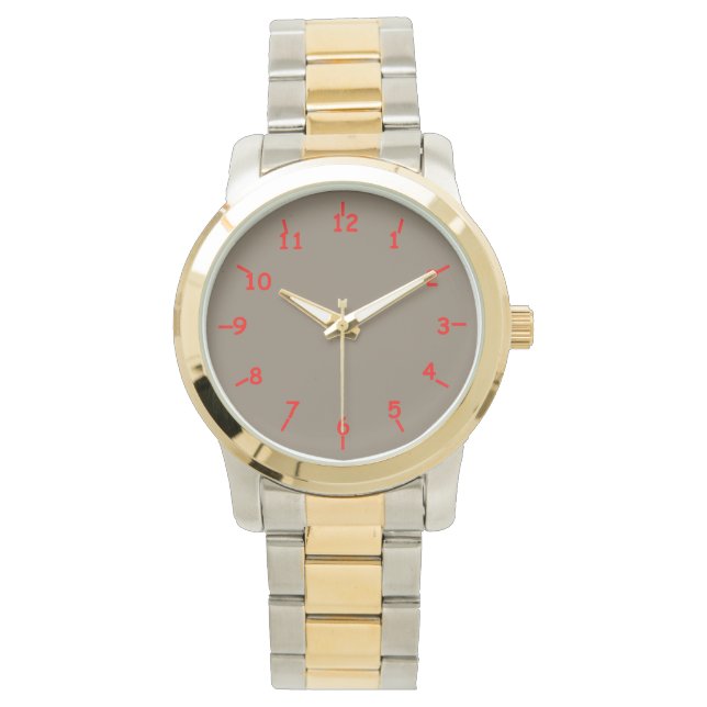 Montre Eau et rouge (devant)