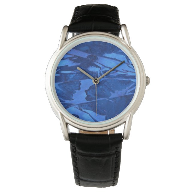 Montre Eaux profondes bleues, tranchées sous-marines (devant)
