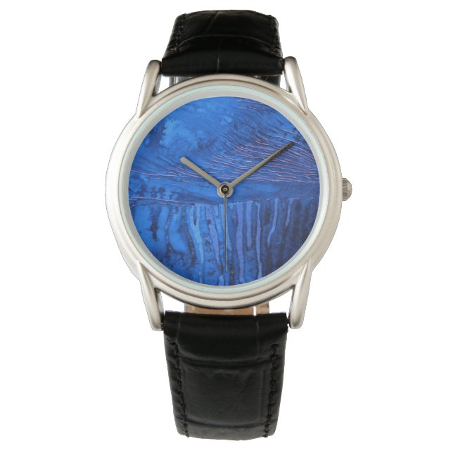 Montre Eaux profondes bleues, tranchées sous-marines (devant)
