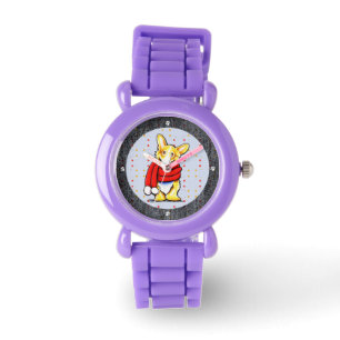 Montre Écharpe d'hiver de corgi de Gallois de Pembroke