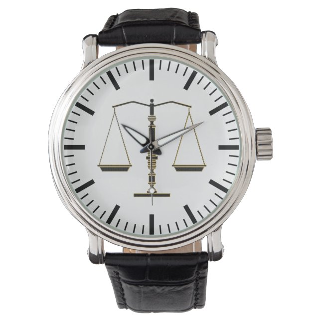 Montre Échelles classiques de justice | Droit Meilleurs c (devant)
