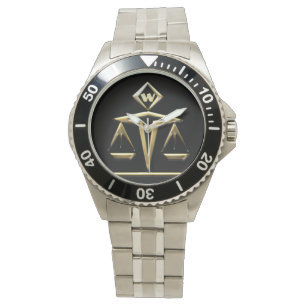 Montre Échelles de justice monogrammes (v1)