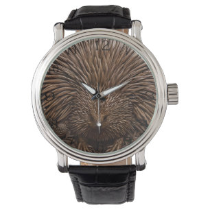 Montre Echidna Australienne En Bois Câblé,