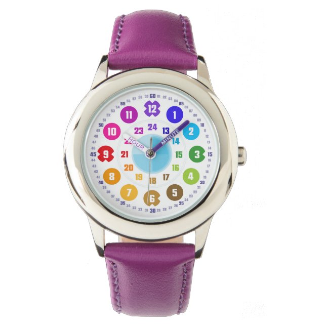 Montre Echte Lernuhr für Kinder - Schlicht - EasyRead Arm (devant)