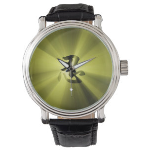 Montre Éclat vintage d'étoile d'or de kanji du style NI
